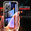 Luxury Transparent Phone Case for Xiaomi Redmi Note 12 Turbo 5G Four Corners Airbag ShockProof Lens Protector Clear Cover. 