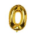 Number Foil Balloons Golden Color Digits Customized Numbers For Birthday and Party Decor - 0,1,2,3,4,5,6,7,8,9. 