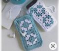 crochet hand made woolen mobile pouch 1 itam. 