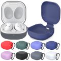 For New Samsung Galaxy Buds Live/Pro Solid Color Anti-fall Earphone Protective Case with Hook. 