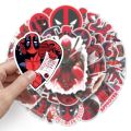 10/30/50pcs Cool Disney Marvel Deadpool Graffiti Stickers Skateboard Laptop Luggage Phone Bike Car Waterproof Sticker Kid Toy. 