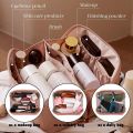 Makeup Storage Bag | Makeup Brushes Bag & Toiletries Organizers with Full of Storage | Cosmetic Brush Kit | Make Up Bags Pouch with Zipper for Travelling | Multipurpose Traveling Cosmetic Bags for Women. 