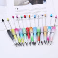 1PC New Creative Glitter Diamond Pen DIY Beaded Pen Wholesale Handmade BeadablePen Ball Pens Student School Office Gift Conbo. 