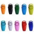 2 In 1 Pet Dog Clicker Dog Training Whistle Clicker Dog Trainer Puppy Stop Barking Training Aid Tool with Key Ring. 