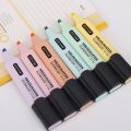 18 Colors Highlighter Pen Pastel Morandi Bright Color Ink Highlighter Markers Stationery Supplies. 