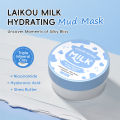 LAIKOU Milk Hydrating Mud Mask 90g Deeply Hydration Smooth Skin Texture Glow Radiance. 