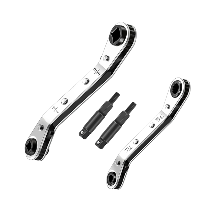 Hvac Service Wrench Tool, Air Conditioner Valve Ratchet Wrench Set
