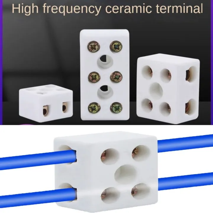 Alceramic Post Ceramic Connector 3 In 3 Out 4 In 4 Out Ceramic Wiring Terminal Block ...