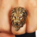 Hyper Hawk Golden Red Eyes Punk Biker Lion Head Ring, Lion King Style Golden-Shine Non-Fade Color, Ring For Boys And Girls 2 Ratings. 