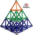 Magnetic Sticks Building Blocks Toys, 63 Pcs Magnet Construction Build Kit Education Toys 3D Puzzle - 6318. 