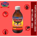 Purge Purtox Insecticide Liquid Concentrate 250ml - For Termites, Cockroaches, Ants, Bugs, Flea, Mosquitoes, Fly, Centipedes, Lizards, Spiders. 