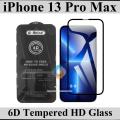 Apple iPhone 13 Pro Max Glass Protector 6D Ultra Clear HD Glass Full Coverage For Apple iPhone 13 Pro Max. 