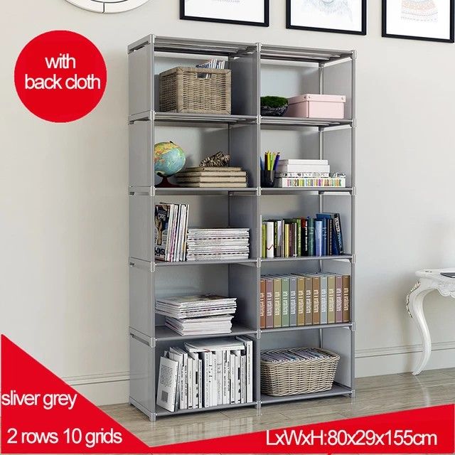 Bookshelf rack portable simple modern bookcase storage shelves with