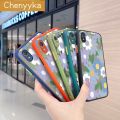 chenyyka For vivo Y1s vivo Y91c Case Oil Painting Flower Thin Frosted Transparent Cover Lens Camera Protect Edge Full Cover Casing Hard Cases. 