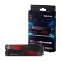 SAMSUNG 990 PRO SSD 1TB 2TB 4TB with Heatsink M.2 2280 PCI-Express Gen 4.0 x4, upto 7450MBs for PS5, Gaming PC, Video Editing, Heavy Graphics, NVMe 2.0 V7 V-NAND 3bit MLC. 