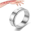 Thermopure White-Calcite Ring Menlogie Thermic Rotatable Ring. 