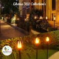 Solar Fire Flame Flickering Light Solar Mashaal 32" Height. 