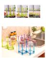 Folding Glass Stand Cup Holder Kitchen Accessories Home Storage Rack For Living Room. 