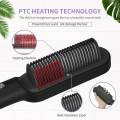 Portable Men and Women Hair Straightening Curler Brush Fast Heating Straightener Comb Multifunctional Portable Brush Styling Tools for Home and Travelling. 