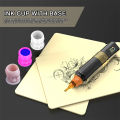200pc Plastic Disposable Tattoo Ink Cups Child Doll Shape With Base Pigment Clear Holder Container Cap Tattoo Accessory Supplies. 