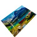 A3 size 2024 European and American English landscape photos wall calendar with different scenery photos every month. 