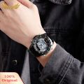 Men Solar Power Luminous Dual Display Digital Analog Sport Wrist Watch. 
