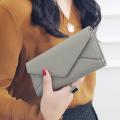 Women Long Envelope Wallet Hasp Pocket Coin Card Holder Purse PU Leather Handbag. 