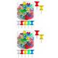 Giant Push Pins 200-Pack Large Thumbtacks for Cork Board in Board with Plastic Case. 