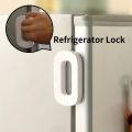 1pcs Multi-Function Safety Lock for Refrigerator & Cabinet Doors | New Household Refrigerator Lock Freezer Door Lock Toddler Children's Cabinet Safety Lock Baby Anti-Pinching Safety For Baby | Durable Plastic, Hardware Accessory. 