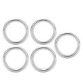 Hi Mall 5PCS Welded O Ring Stainless Steel Marine Grade Round for Sailing Diving Luggages. 