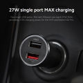 Xiaomi Mi 37W Dual-Port USB Car Charger - Model : CC06ZM - Andriod - Super Fast Adapter - Socket - Black - Qualcom 3.0 Certified. 