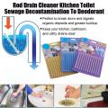 Magic Sticks 12pcs per Set Stick Drain Cleaner and Unscented, Kitchen Toilet Bathtub Sewage Decontamination to Deodorant Smelly Pipes Dream Kitchen Toilet Bathtub Sewage Drain Cleaner Stick and Unscented Deodorizer Odor Remover. 