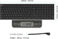 Arteck 2.4G Wireless Keyboard Stainless Steel Ultra Slim Full Size Keyboard with Numeric Keypad for Computer/Desktop/PC/Laptop/Surface/Smart TV and Windows 10/8/ 7 Built in Rechargeable Battery. 