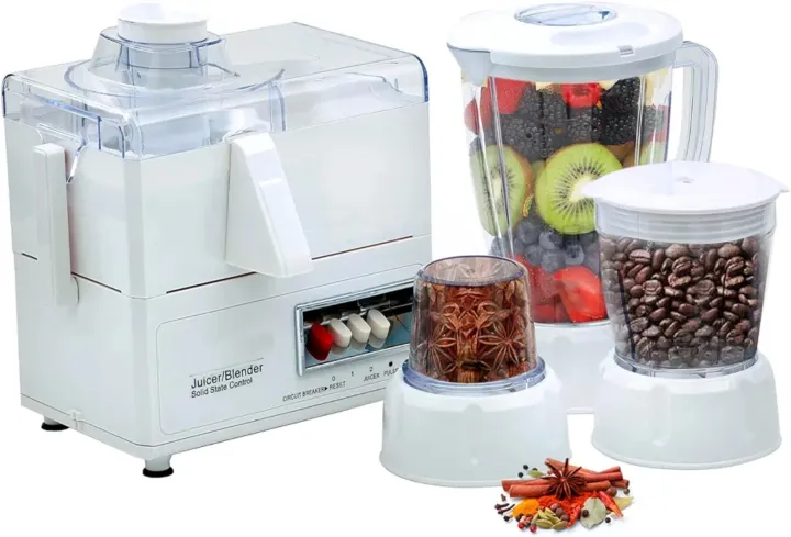 2 in 1 Blender Jug +Small Grinder 500W Juicer Machine ,3 in 1Juicer ...