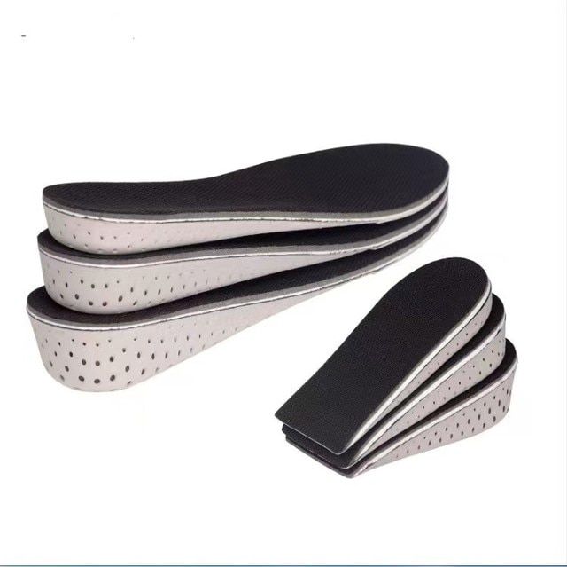 【HOT】 2Cm-4Cm Hard Breathable Memory Foam Height Increase Insoles Heel Lifting Inserts Shoe Lifts Shoe Pads Cushion Unisex