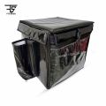 Heavy duty waterproof medium size insulated food delivery bag with bottle pocket, fast food delivery bag / thermal insulated bag / pizza delivery bag, home delivery bag, restaurant bag, takeaway bag. 