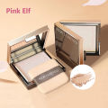 【2024】 Waterproof powder with mirror, durable makeup, full face coverage, compact powder, cosmetics base, 3 colors. 