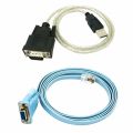 RJ45 Network Cable Serial Cable Rj45 to DB9 and RS232 to USB (2 in 1) CAT5 Ethernet Adapter LAN Console Cable. 