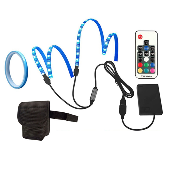 For M365 Electric Scooter Accessories Scooter Light Bar Colorful LED Light Bar Chassis Decorative Light