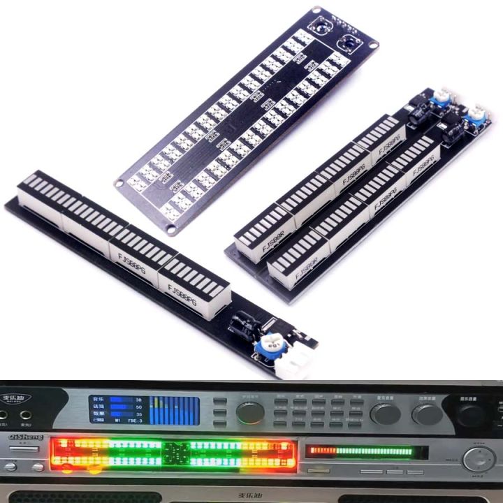 Dykb Stereo Music Spectrum Led Audio Level Indicator Dc 12v 24v Power ...