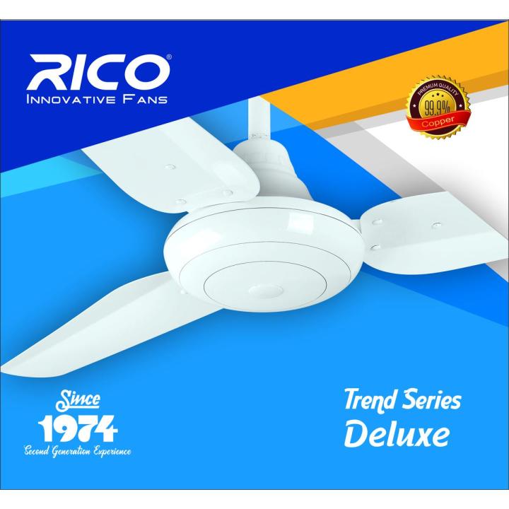 Rico Innovative Ceiling Fan 56'' - Deluxe Standard - 100% Copper Winding