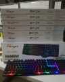 Koyo keyboard KY-888 Rainbow RGB Backlitght Gaming Keyboard and Mouse Combo 104 Keys. 