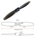 10 Pairs LDARC 65mm Toothpick Propeller Racer 1.5mm shaft Prop 2.55 inch Props For FPV Racing Drone Toothpick Drone. 