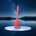 Silicone Turner Spatula Slotted Heat Resistant Hygienic One Piece Design, Non Stick Rubber Kitchen Utensil for Fish, Eggs, Pancakes, Wok. 