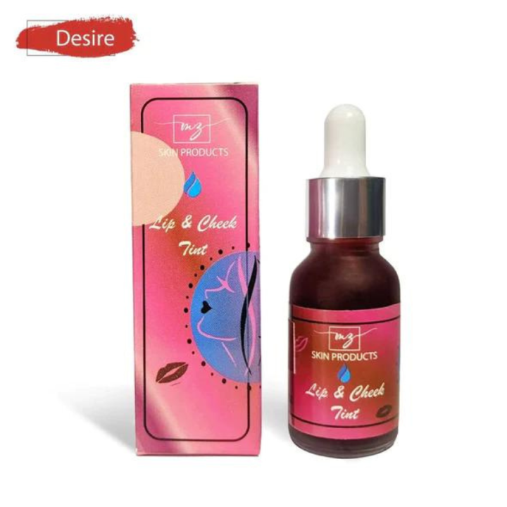 Lip and Cheek tint | tinted Lips | Lip and Cheeks tint | Shade Desire | 15ml |  Tint for lip and cheeks | tint MZ SKINCARE