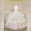 Double Layered Cancan for Bridal Lehenga with 2 Hoops and Adjustable Waist, Ghair 110-120 Inches. 