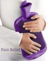 Random Colour Classic Rubber Hot Water Bottle, Great for Pain Relief, Hot and Cold Therapy for Men and Women Personal Use (Pack of 1) - Secure & Leakproof BPA Free Hot Water Bag Ideal for Menstrual Cramps, Neck and Shoulder Pain Relief. 