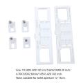 2 Sets Universal Toilet Seat Fixing Screws Toilet Lid Screws Part Plug-In Boards Top Mounted Toilet Cover Screw Accessories. 