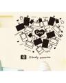 Picture Frames Wall Sticker Family Wall Decals Black Picture Frames DIY Removeable Wall Art Memories Vinyl Stickers for Home Living Room Bedroom. 