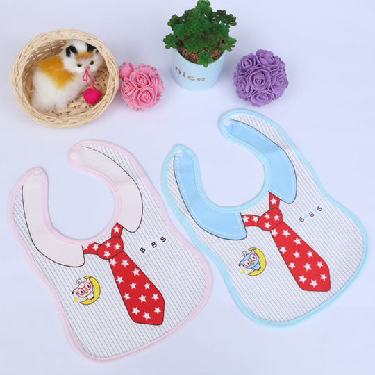 Baby%20Bib%20napkin%20Apron%20Soft%20Cotton%20For%20Girl%20and%20Boys%20Waterproof%20And%20Washable%201%20pcs%20Tie%20shape%20-%20Image%202